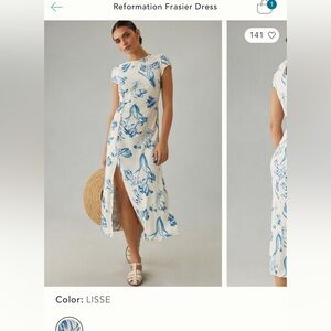 Reformation Fraiser Dress size 12 (worn once)